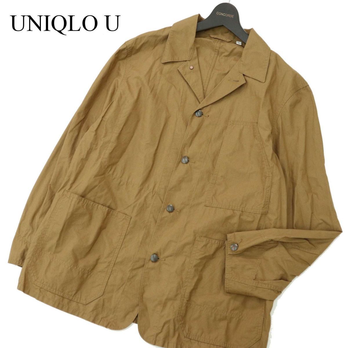 22AW★ UNIQLO U ユニクロ ユー ルメール 通年 コットン オーバー シャツ ジャケット Sz.L　メンズ　A3T11036_9#O_画像1