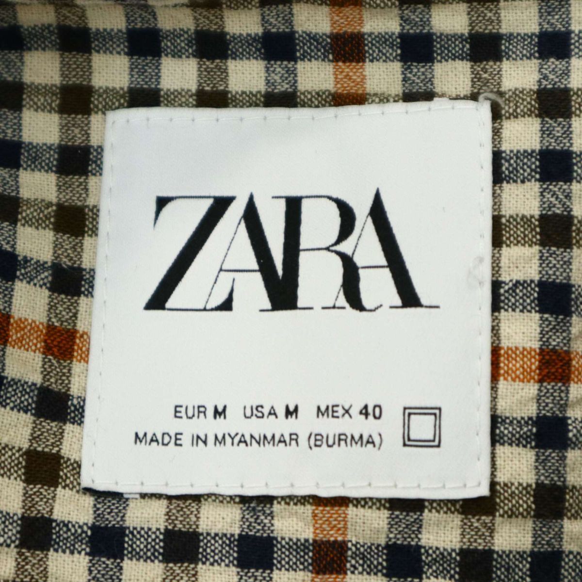 ZARA ザラ マン 現行タグ★ 通年 オーバーサイズ チェック ブルゾン ジャケット Sz.M　メンズ ビッグシルエット　A3T11946_A#O_画像6