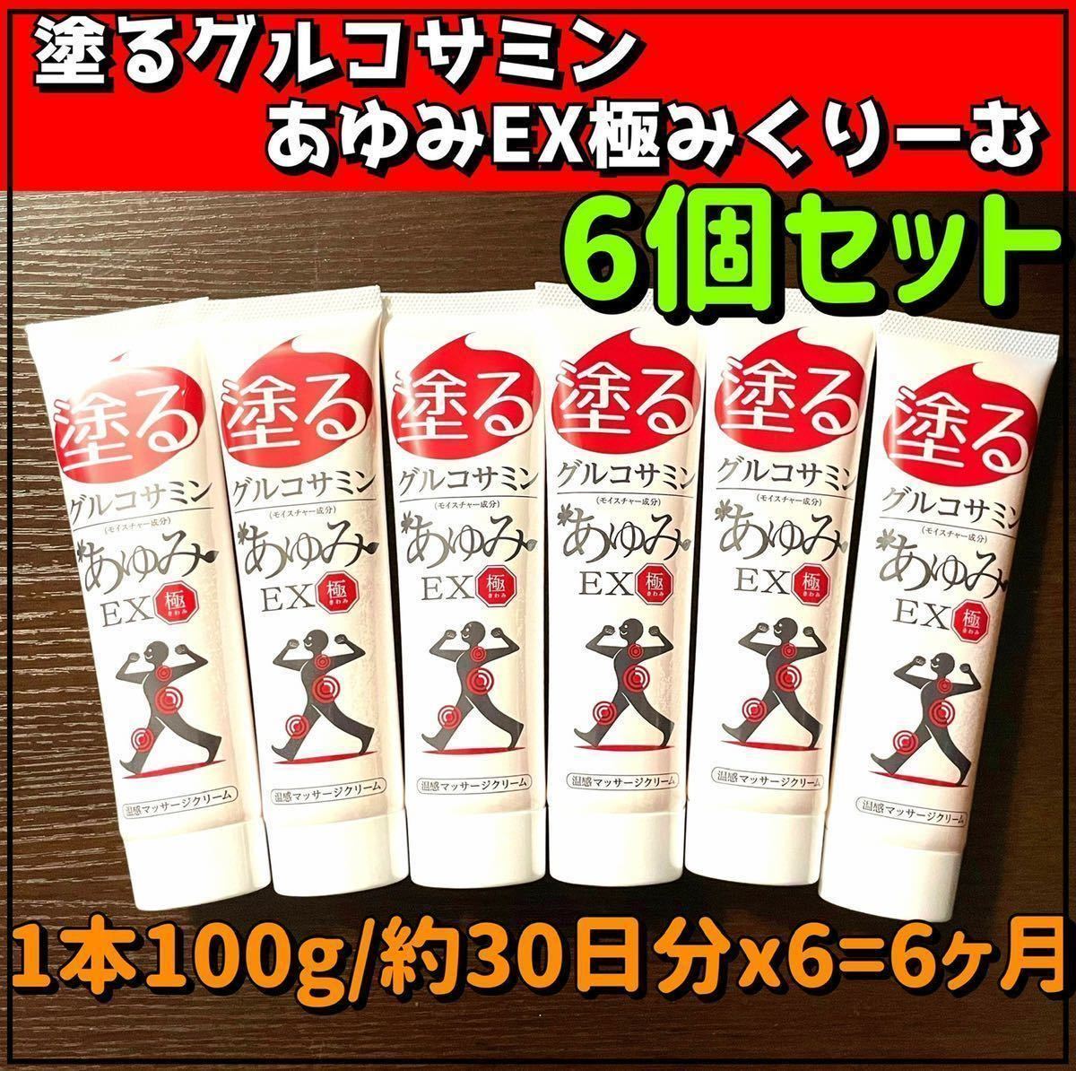 新品　塗るグルコサミン あゆみEX極み チューブタイプ　100gx6本　6ヶ月分！　お買い得セット　アップデート版！_画像1