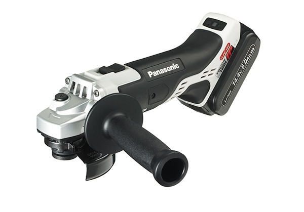 パナソニック EZ46A1LJ2F-H 14.4V-100mm充電ディスクグラインダ- 14.4V-5.0Ah電池パックx2+充電器付セット グレー 圧倒的パワ- 新品