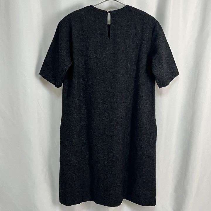 【美品】ARTS&SCIENCE ヤク100% ギャザーワンピース チャコール