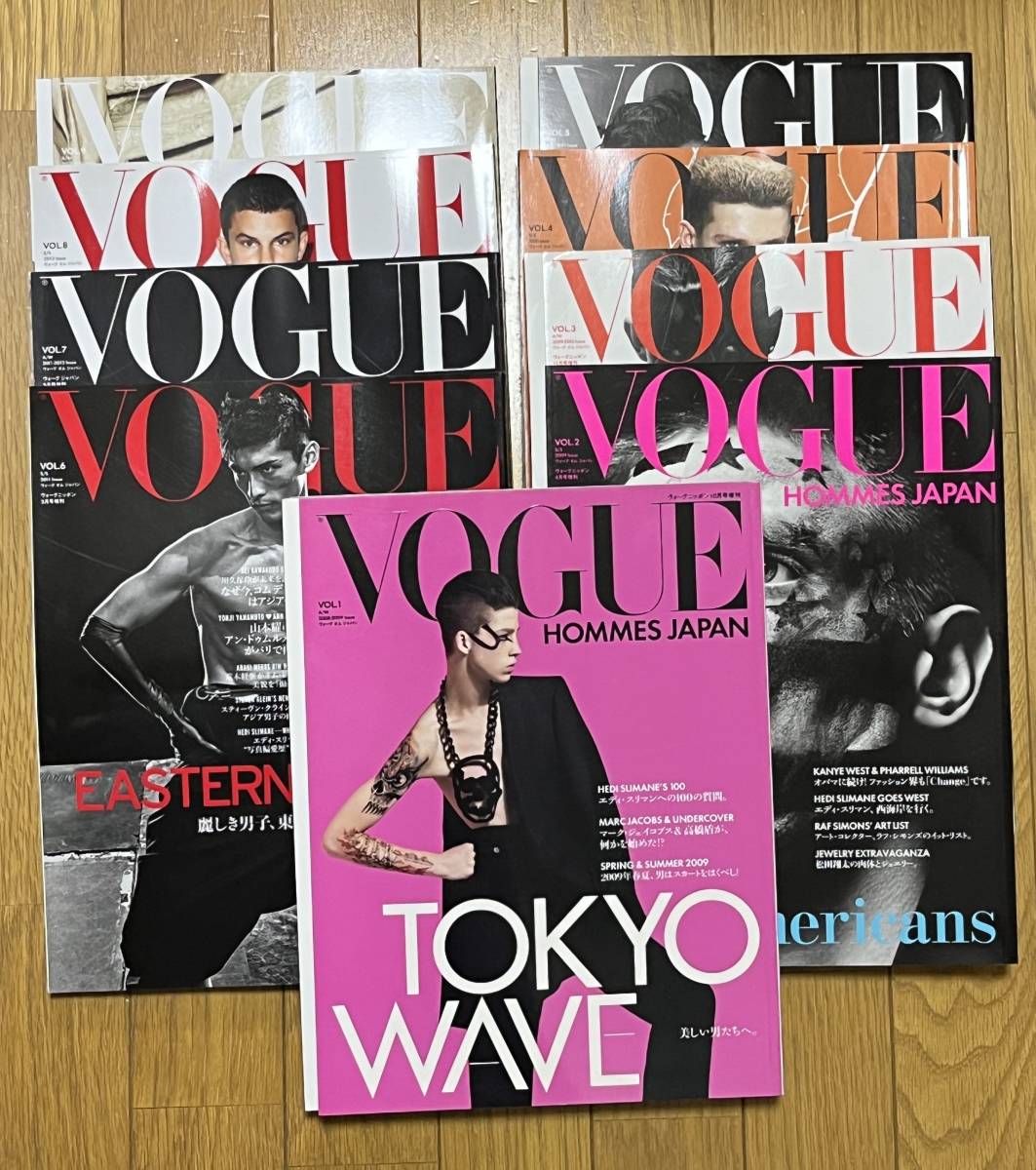 “VOGUE HOMMES JAPAN (ヴォーグオムジャパン) VOL.1-VOL.9 完揃。”_画像1