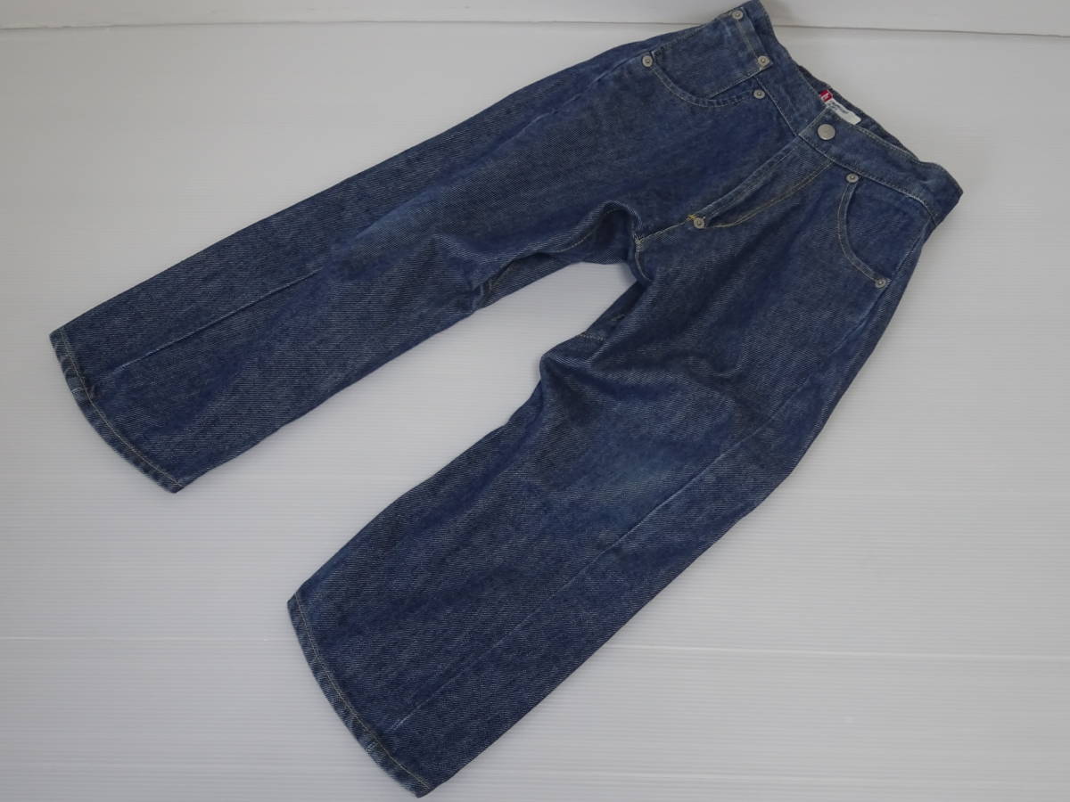 希少 Levi's ENGINEERED JEANS KIDS-110 デニムパンツ グレー系 立体縫製 リーバイス エンジニアジーンズ キッズ ヴィンテージ 佐川発送_画像1