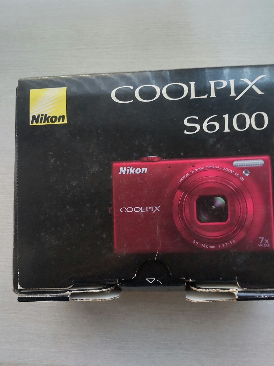 COOLPIX ニコン デジタルカメラ S6100 レッド_画像2