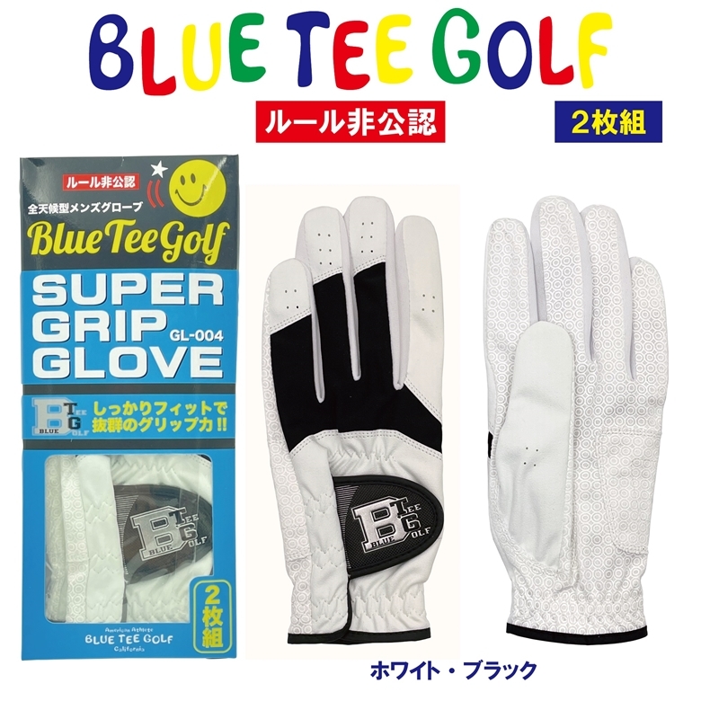☆ Бесплатная доставка Blue Tea Golf [25 см/WBKX2] Super Grip Glove [Mens/One Laine/2 диски] [GL-004] Blue Tee Golf California