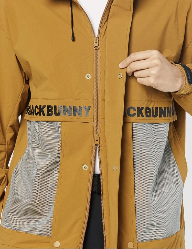 新品 パーリーゲイツ ジャックバニー 4WAYストレッチ 裏メッシュブルゾン(4)サイズM/茶 PEARLY GATES JACK BUNNY