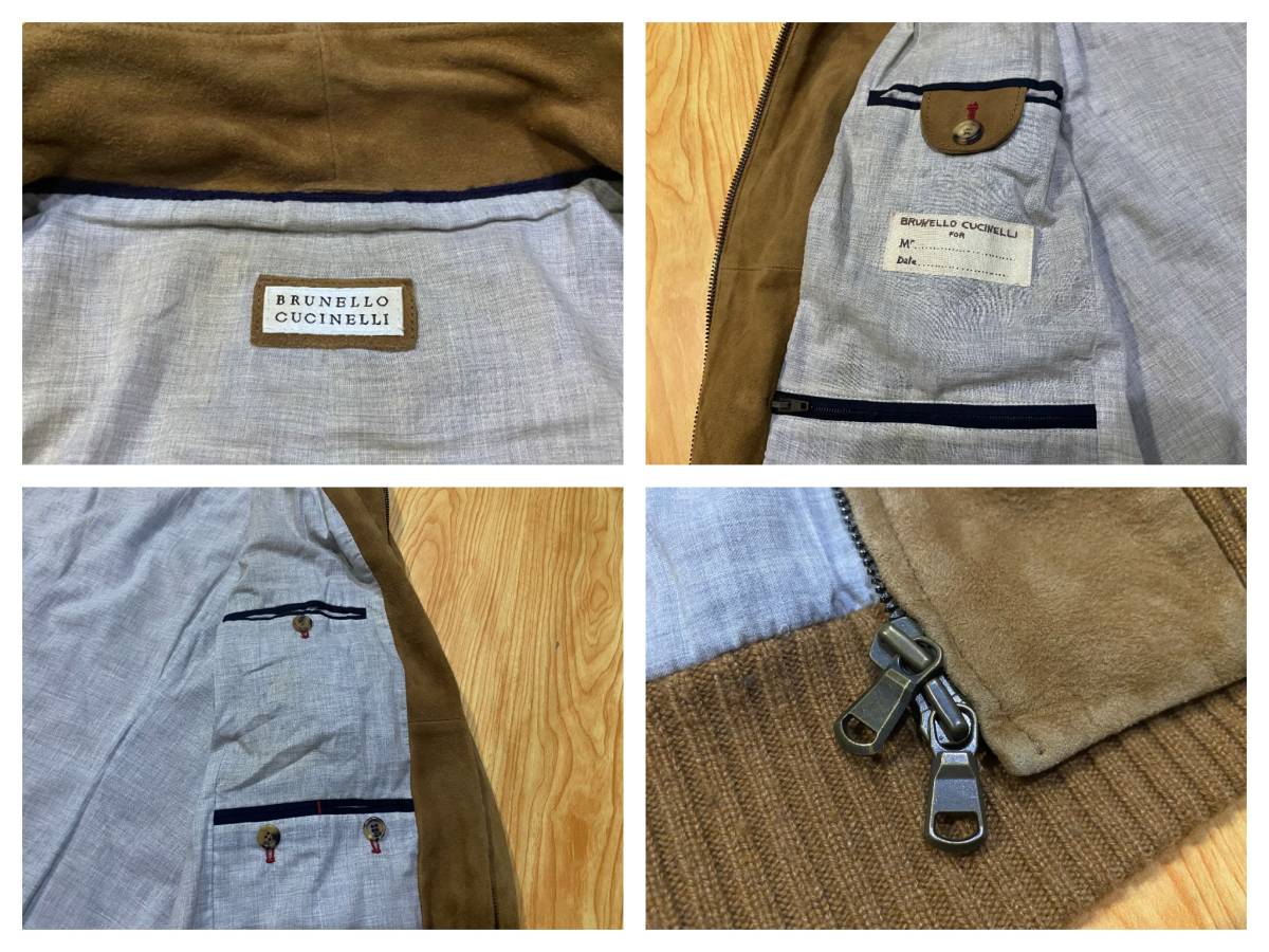  free shipping *BRUNELLO CUCINELLI* Brunello Cucinelli. suede material. blouson *L* regular price approximately 130 ten thousand jpy * Italy made 