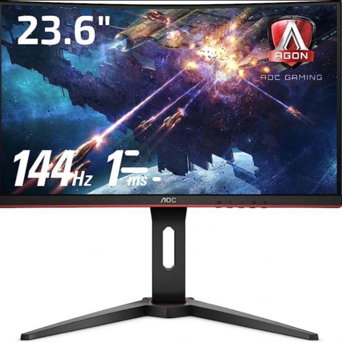 値下げ 美品 AOC ゲーミングモニター C24G1/11 23 6インチ 144Hz