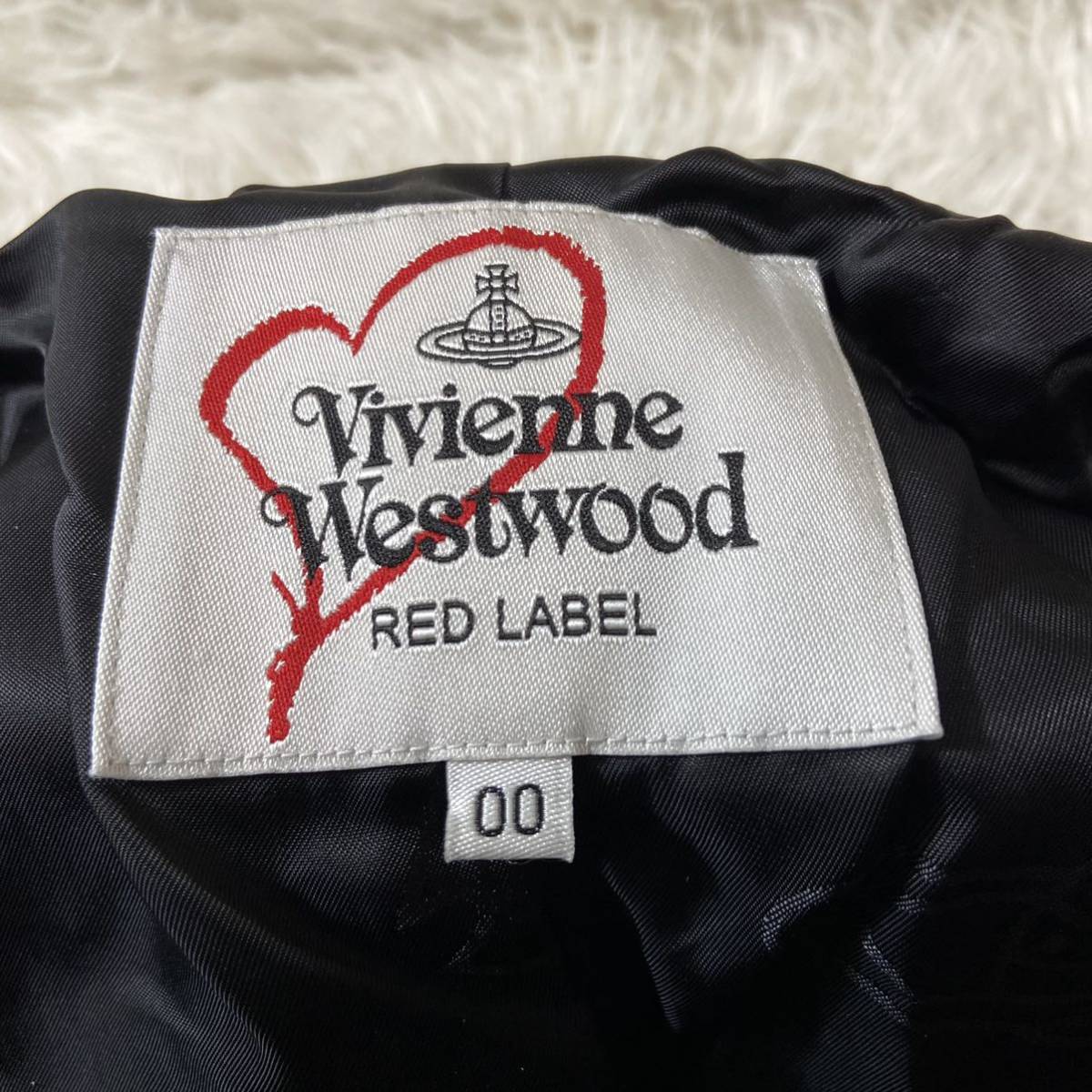 * beautiful goods * Vivienne Westwood Red Label Heart design oversize long coat shadow o-b print 