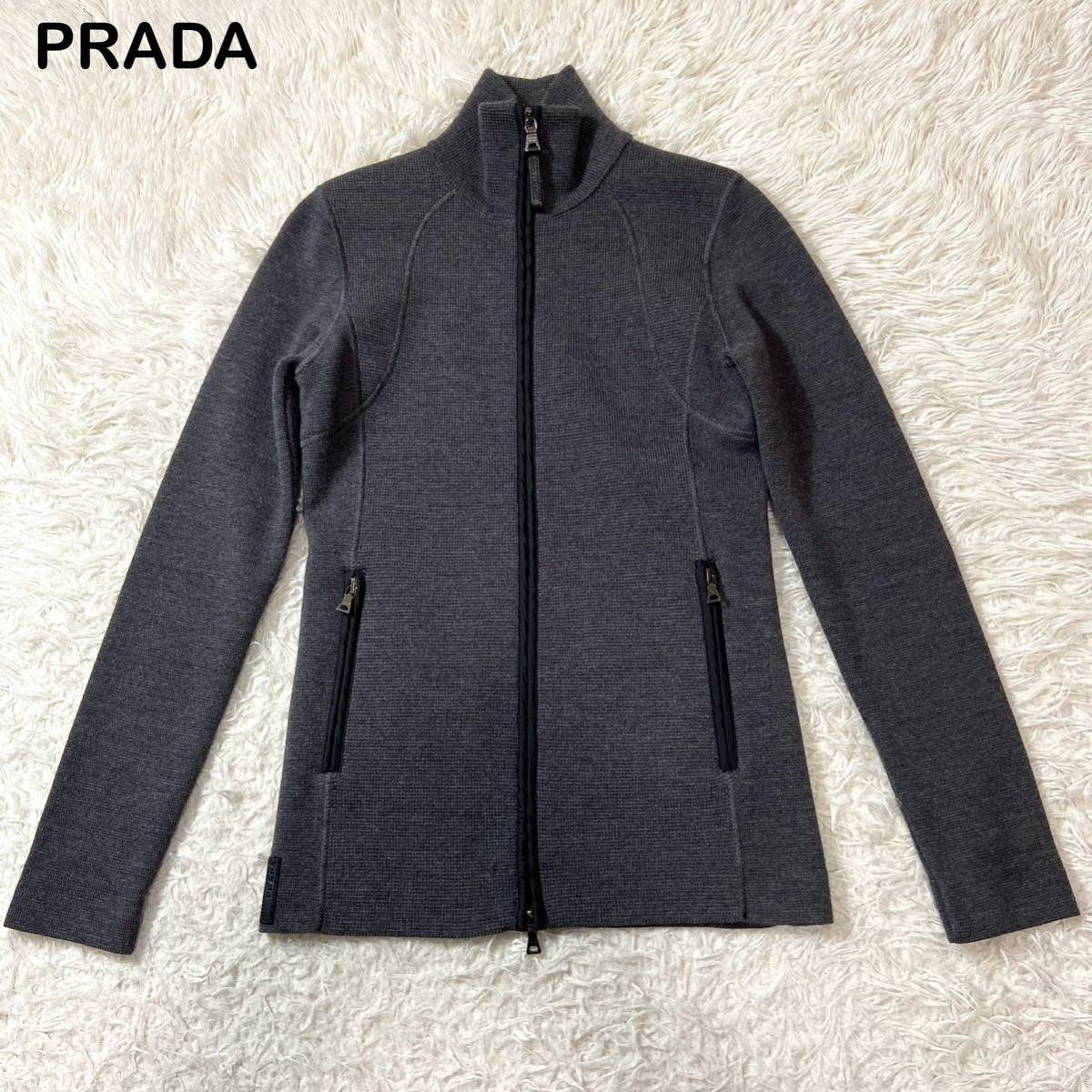 ☆美品☆ PRADA SPORT ウール　トラックジャケット　ジャージ　Lサイズ_画像1