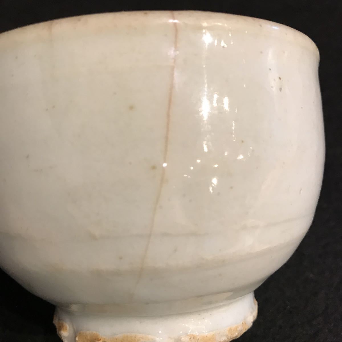 李朝　李朝白磁 ぐい呑 酒器 56 コレクター放出品　蔵出し　骨董_画像9