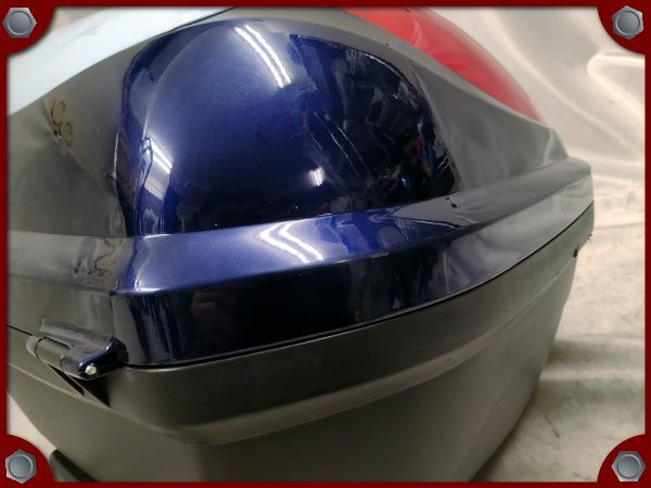 ●中古品●ワールドウォーク スーパーカブC125 専用リアボックス32L (ブルー)＋キャリア●[L]梱包●bo7396_画像5