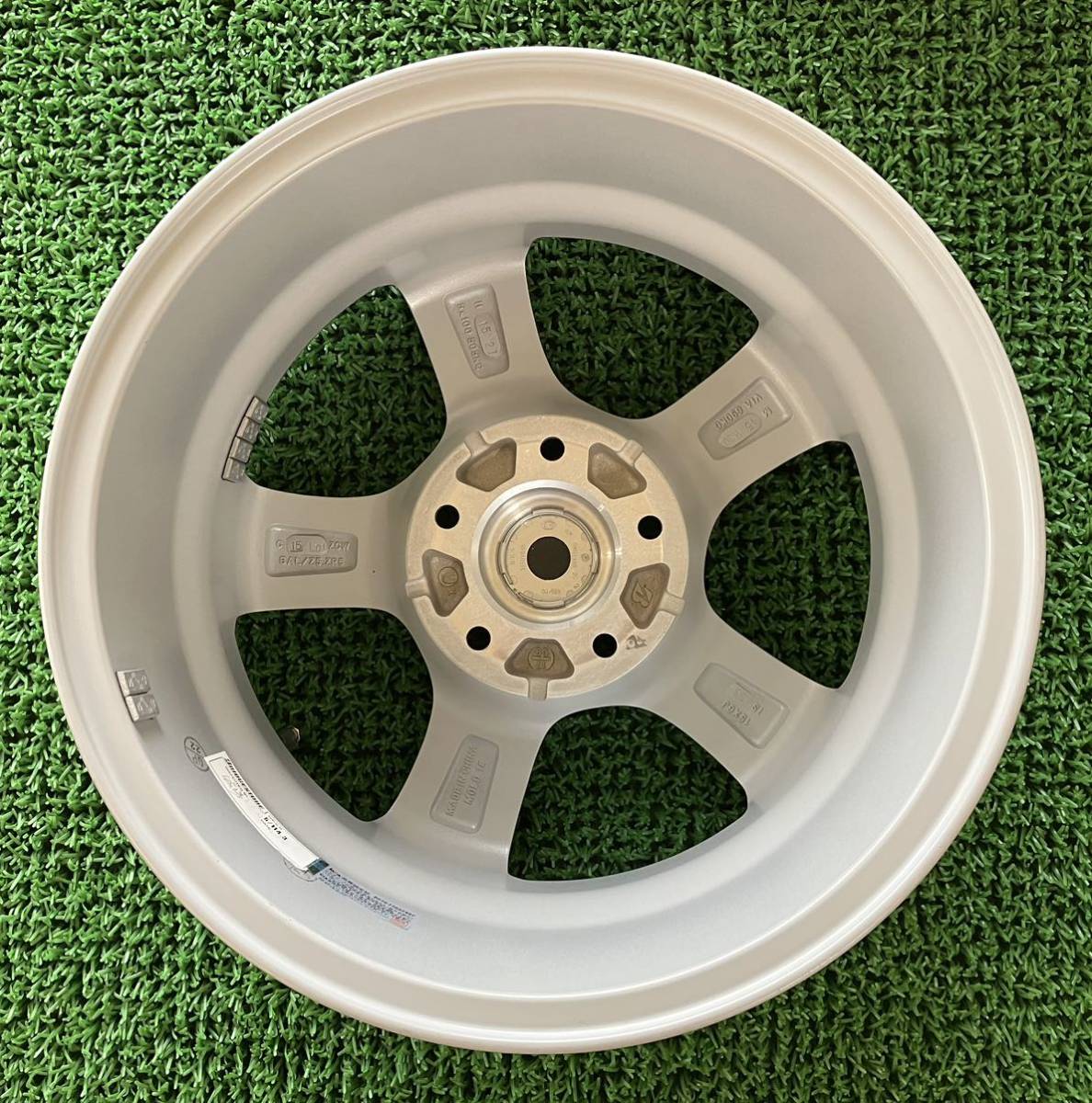 ★BALMINUM BAL/Z5.ZR5 バルミナ BS製 BRIDGESTONE 15インチ 15×6J +53 PCD114.3 5H ハブ:約73mm 4本Set 社外ホイール 中古 ★送料無料_画像7