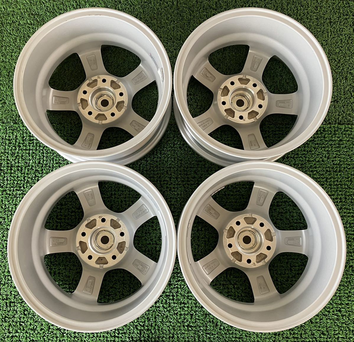 ★BALMINUM BAL/Z5.ZR5 バルミナ BS製 BRIDGESTONE 15インチ 15×6J +53 PCD114.3 5H ハブ:約73mm 4本Set 社外ホイール 中古 ★送料無料_画像2