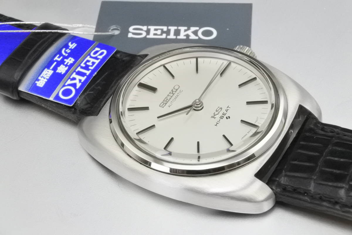 デイトなし稀少モデル☆1970年製造　SEIKO　 キングセイコー 5621-7000　国産高級　自動巻紳士腕時計　純正SEIKOベルト　極美逸品_画像5