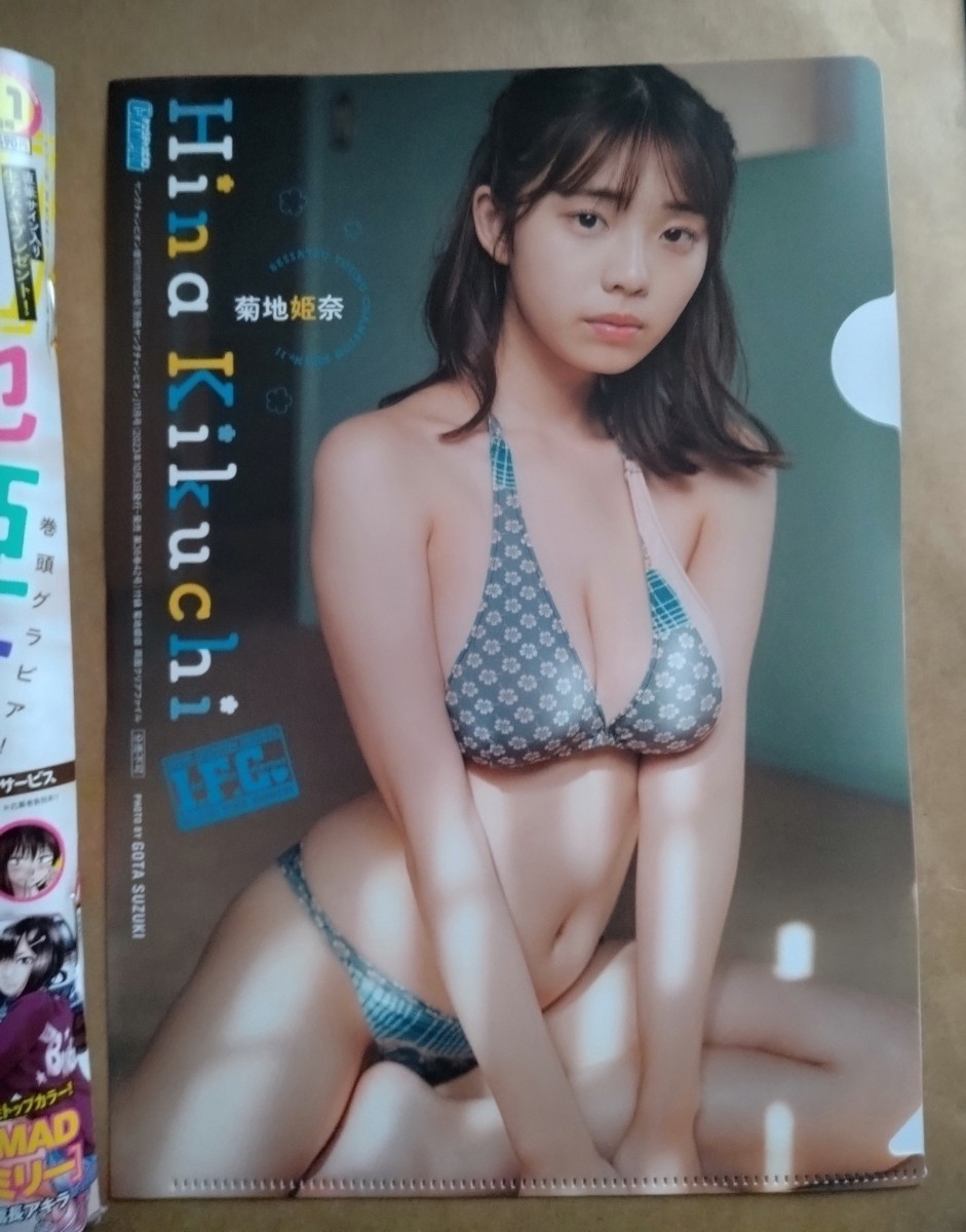 別冊ヤングチャンピオン 2023年11月号 本体+菊地姫奈 両面クリアファイル_画像3