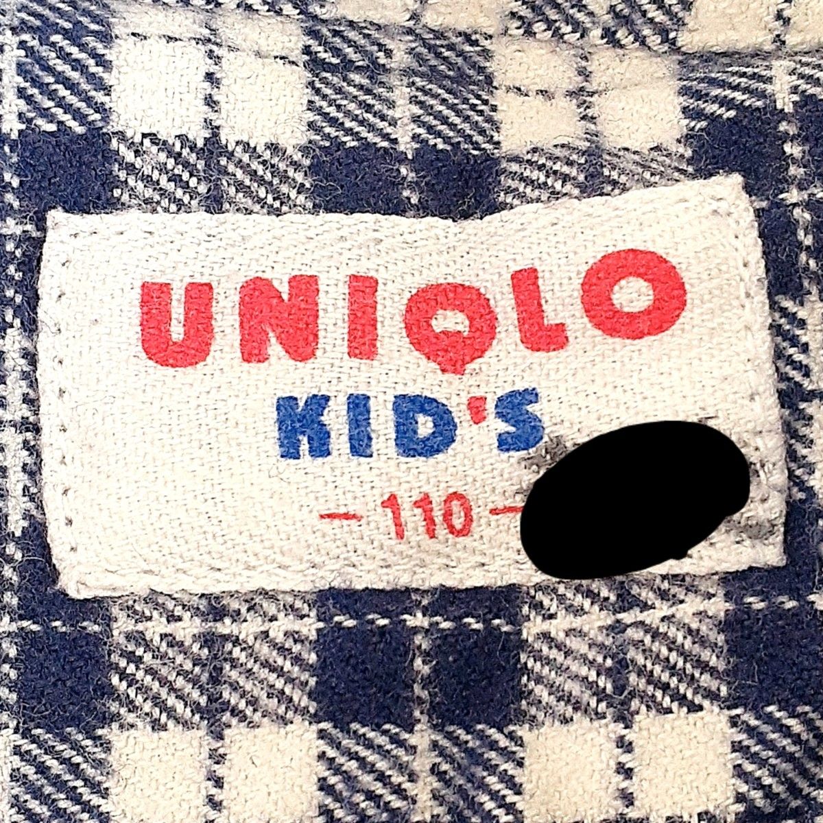 UNIQLO　ユニクロ　シャツ　チェック　110cm　男女兼用