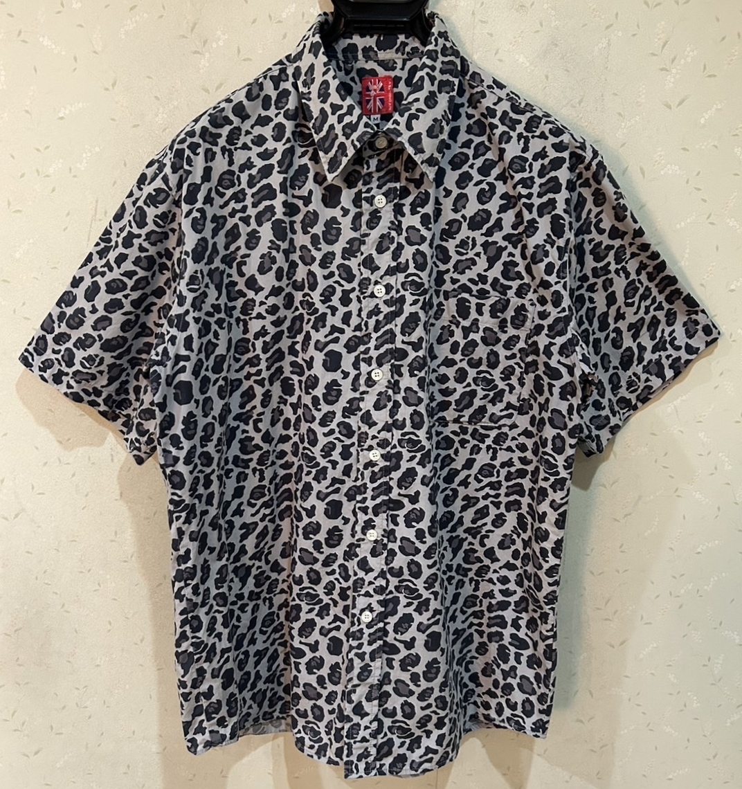 ＊アベイシングエイプ A BATHING APE 猿 カモ柄 総柄 シャツ トップス M　　　　　BJBC.AJ