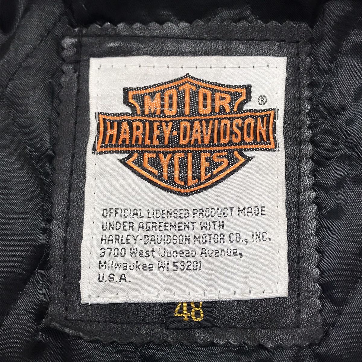 XXXXL希少サイズ48ハーレーダビッドソンHARLEY DAVIDSON 本革 XXXXL希少サイズ48ハーレーダビッドソンHARLEY DAVIDSON 本革