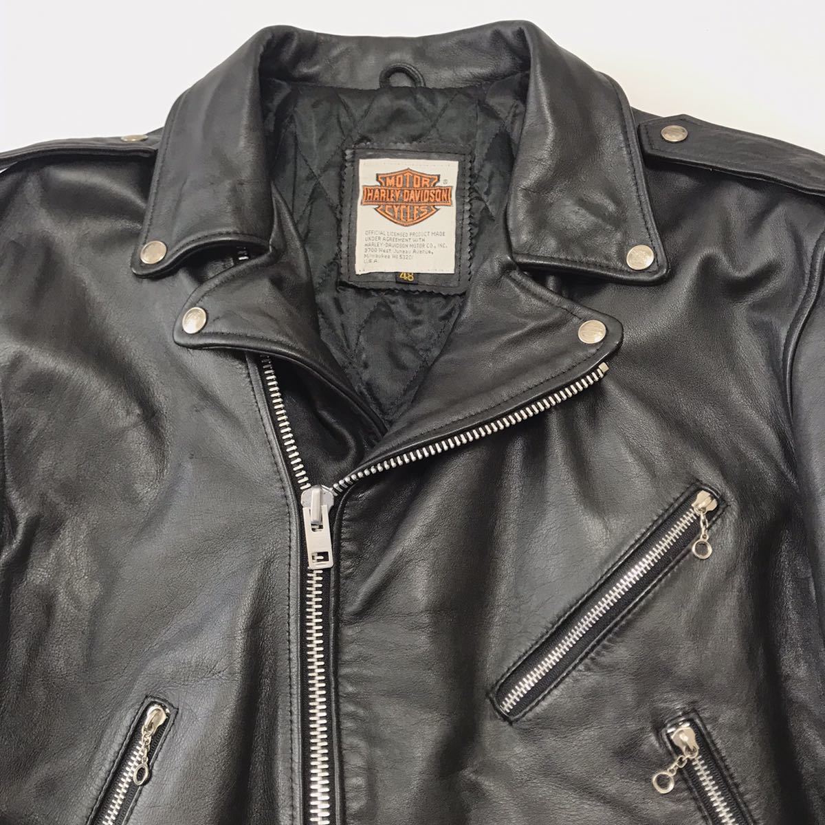 XXXXL希少サイズ48ハーレーダビッドソンHARLEY DAVIDSON 本革 XXXXL希少サイズ48ハーレーダビッドソンHARLEY DAVIDSON 本革