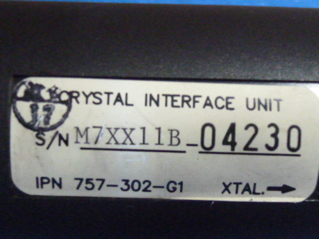 中古現状渡品 INFICON 水晶式膜厚計 XTC/2用 CRYSTAL INTERFACE UNIT(オシレータ) IPN：757-302-G1 その1_画像3