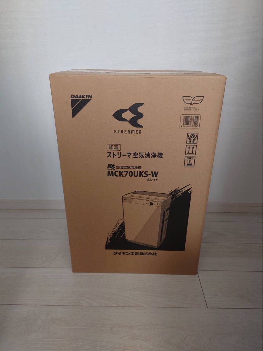 新品未使用 加湿ストリーマ 空気清浄機 MCK70UKS-W 他でも出品してい