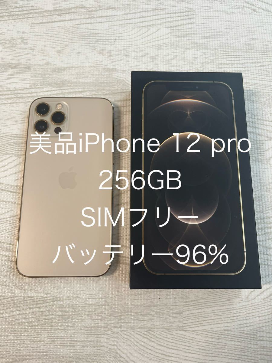 極美品 iPhone12 Pro Max Gold 256GB バッテリー95%-