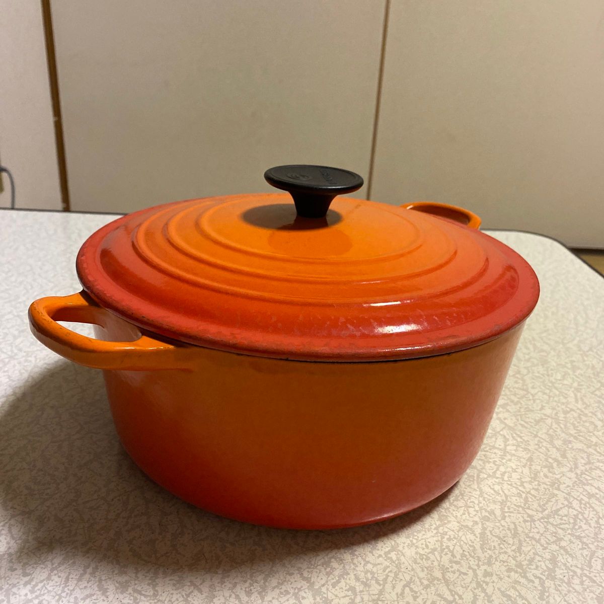 ル・クルーゼ LE CREUSET 両手鍋 オレンジ 24cm ココットロンド IH対応