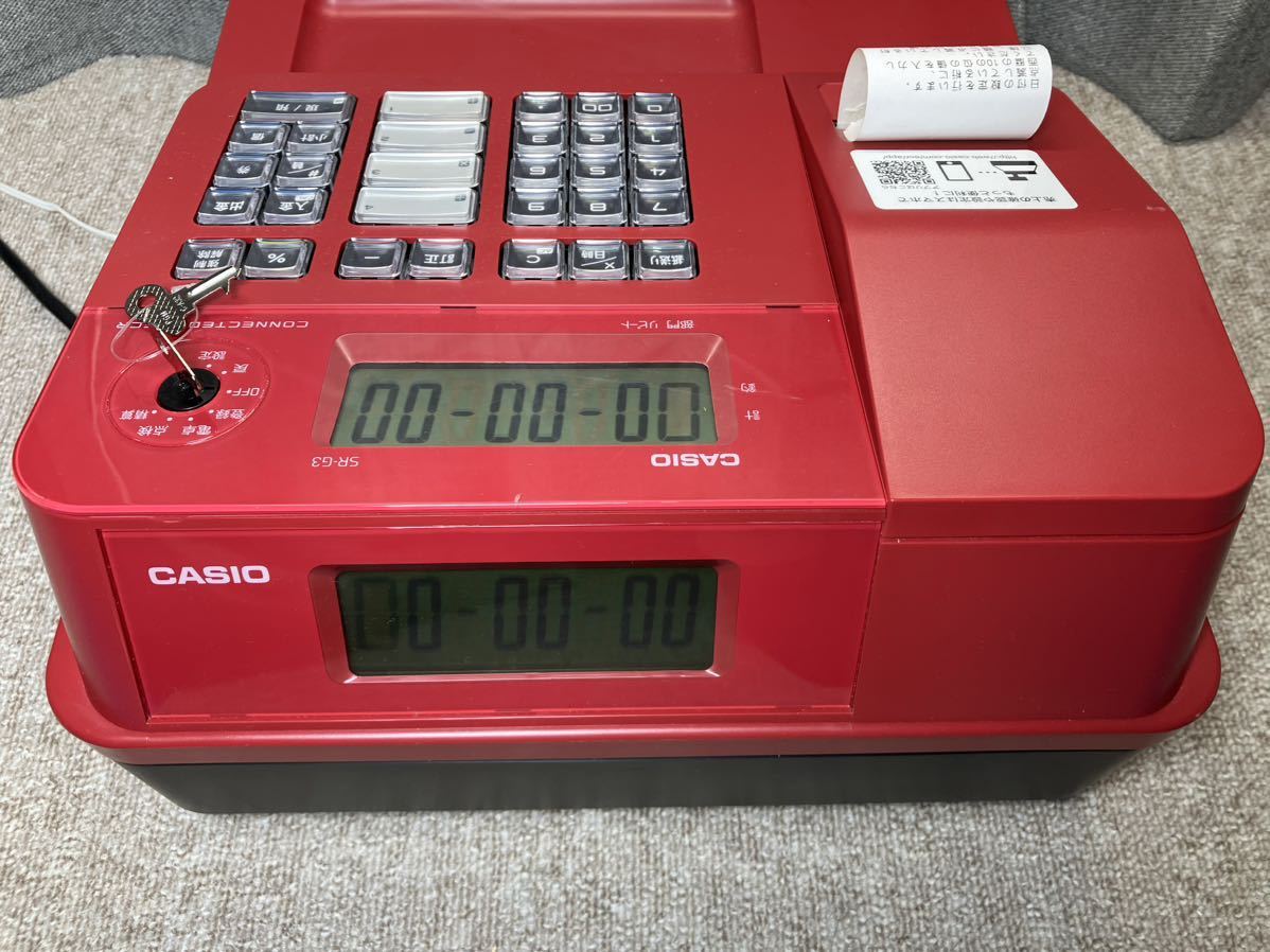 人気メーカー・ブランド CASIO レッド 現状品 レジスター SR-G3