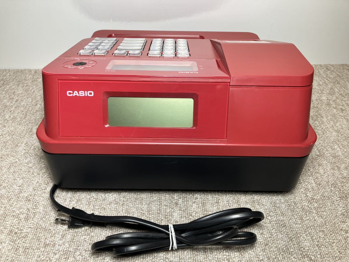 人気メーカー・ブランド CASIO レッド 現状品 レジスター SR-G3