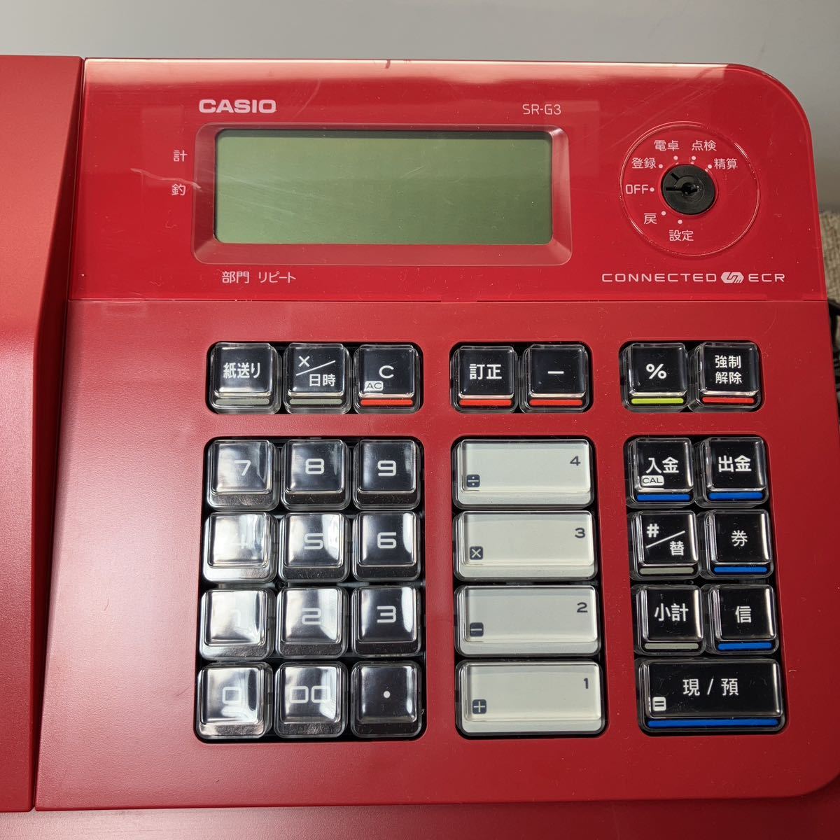 人気メーカー・ブランド CASIO レッド 現状品 レジスター SR-G3