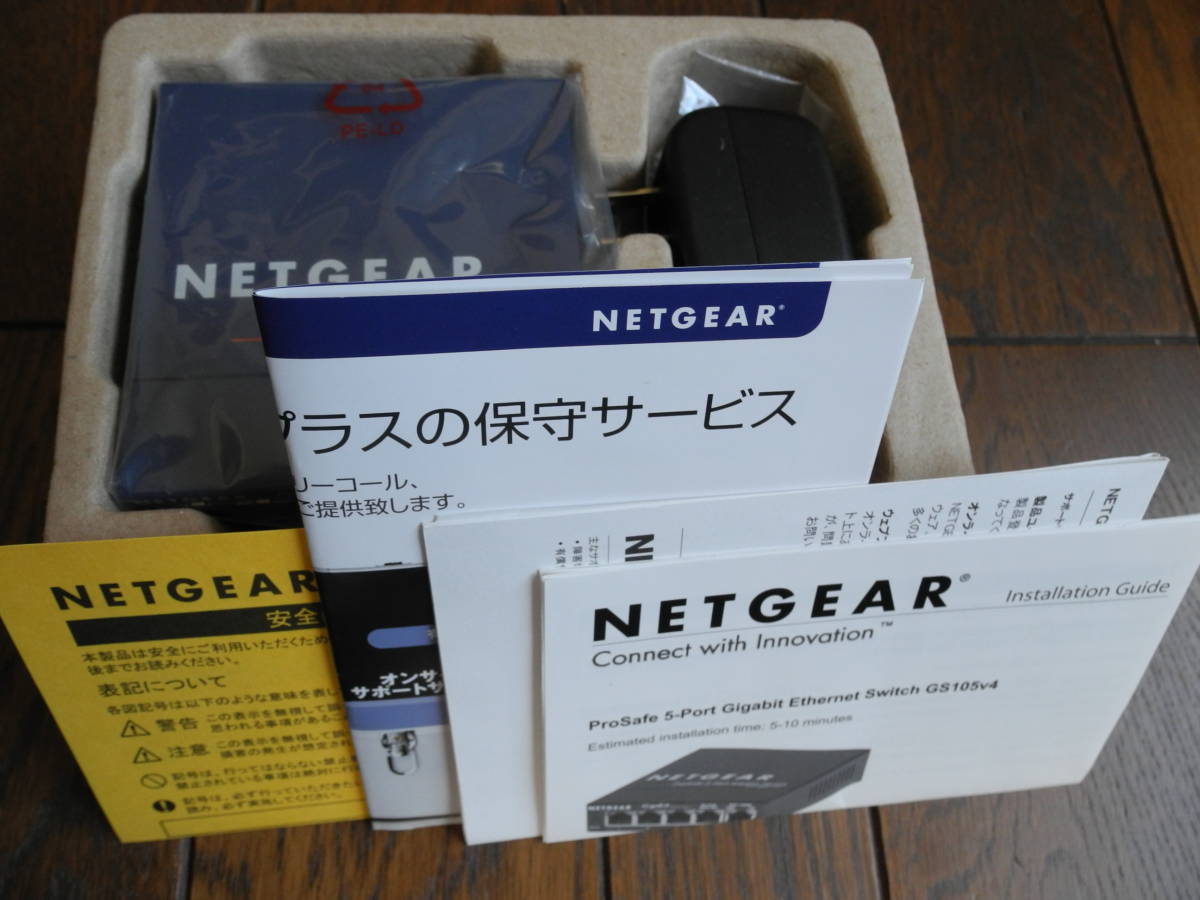  used operation goods NETGEAR net gear GS105V4-300JPS ProSafe5-port Gigabit Desktop Switch 10/100/1000Mbps Giga bit switching hub 