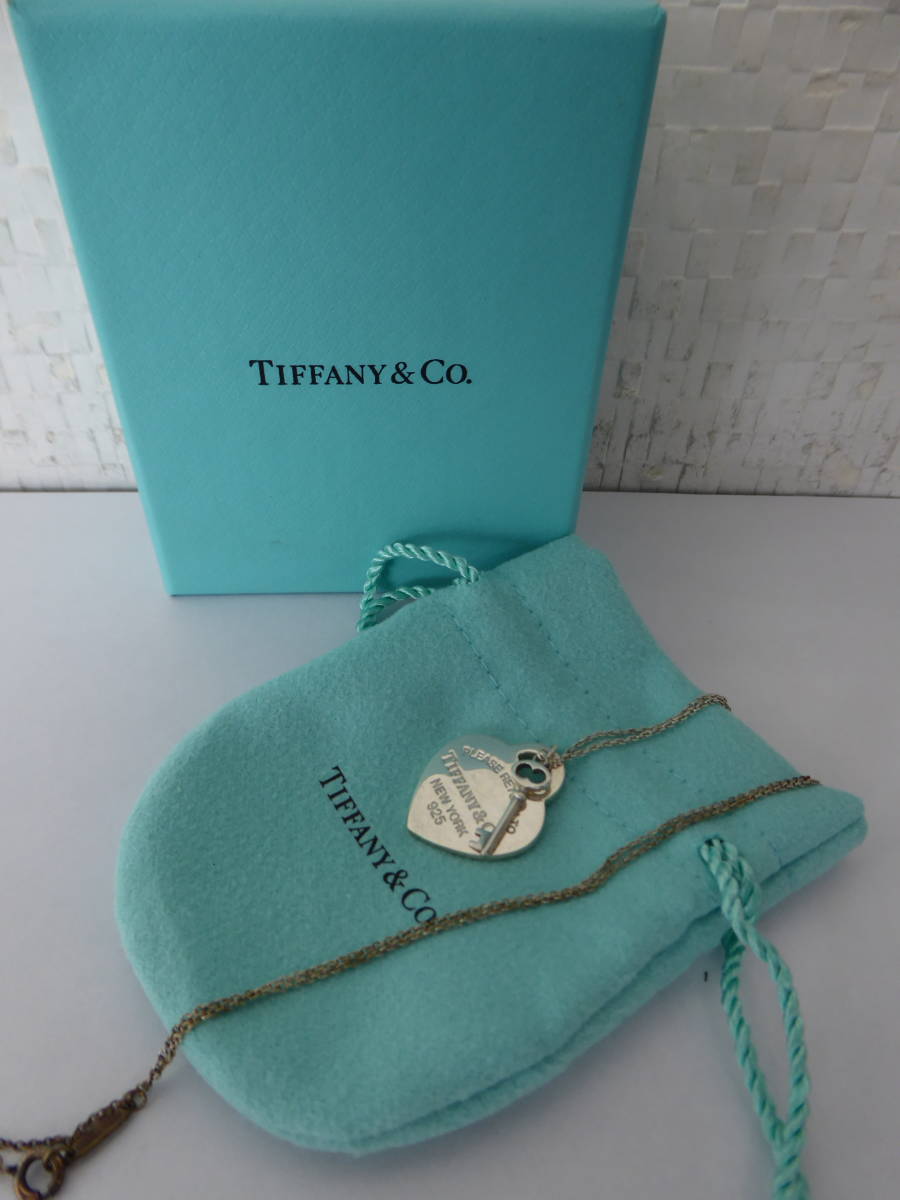 TIFFANY&CO. ティファニー リターントゥティファニー RTT ハート タグ キー ペンダント ネックレス 26909686 定形外郵便一律220円 B1-a①