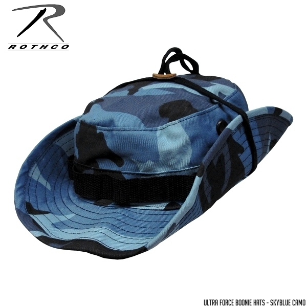 [送料260円] ROTHCO 新品 ブーニーハット (スカイブルーカモ/XL) サファリハット ジャングルハット アドベンチャーハット つば広ハット_画像3