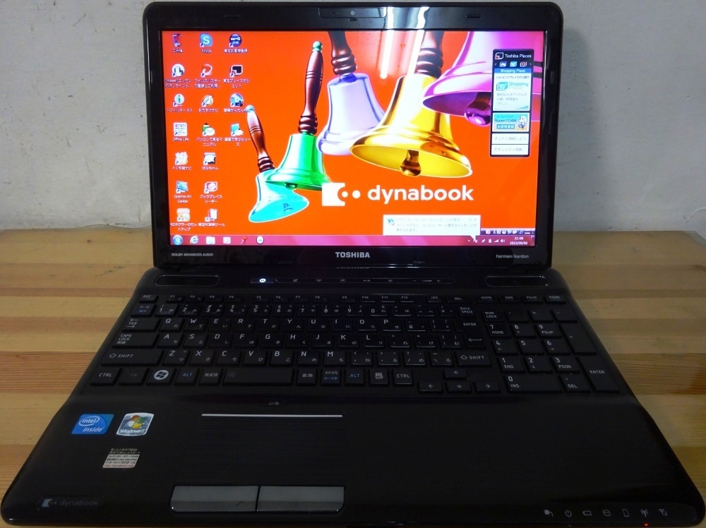 東芝 ノートパソコン dynabook Qosmio T551/T4DB/Cele B800 1.5GHz/4GB/750GB/テレビ地上波放送/中古特価良品_画像1