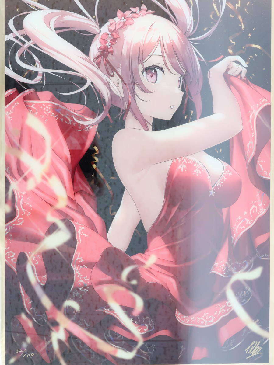 Hg181/【同梱不可】版画/カントク/ME版 ROSA/ 32/100 /ミクスド