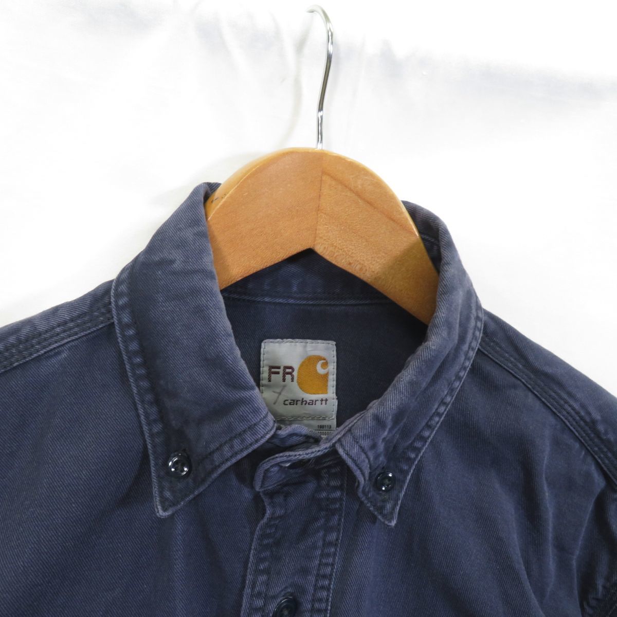 Carhartt FRフレームレジスタント ツイルワークシャツ sizeM/カーハート USA 古着　1005_画像2