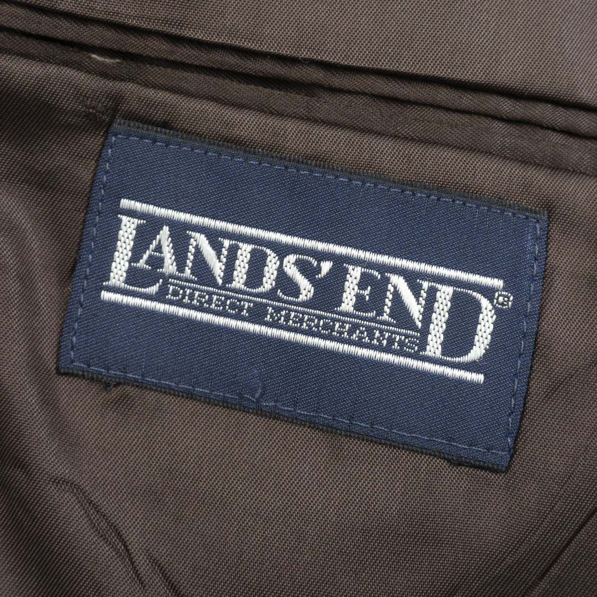 極上ソフトツイード『LANDS' END』ウールジャケット 36(AB5位) ブラウン 秋冬テーラード ランズエンド メンズ 管理10199_画像6