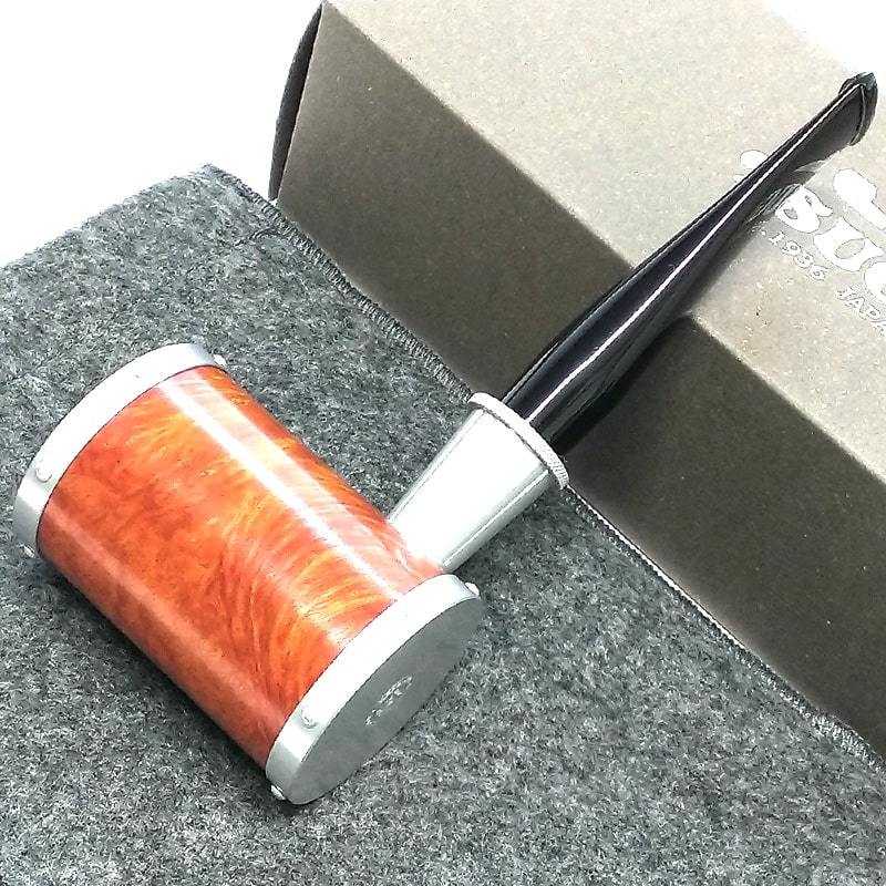 パイプ TSUGE 喫煙具 ツゲ G9 ヨロイ スムース 鎧 おしゃれ タバコ ブラウン シルバー パイプ本体 9mmフィルター かっこいい_画像2