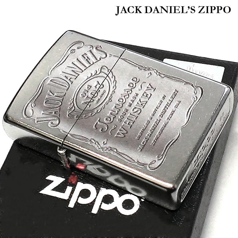 ジッポ ライター ジャックダニエル ZIPPO おしゃれ シルバー お酒 Jack Daniel's サテンクローム仕上げ ウイスキー かっこいい_画像2