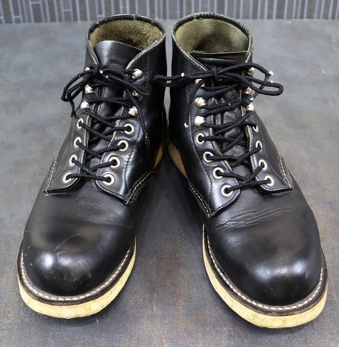 Red Wing (レッドウィング) #8165 Irish Setter / アイリッシュセッター プレーントゥ 2008年USA製 ブラッククローム size 7D_画像1