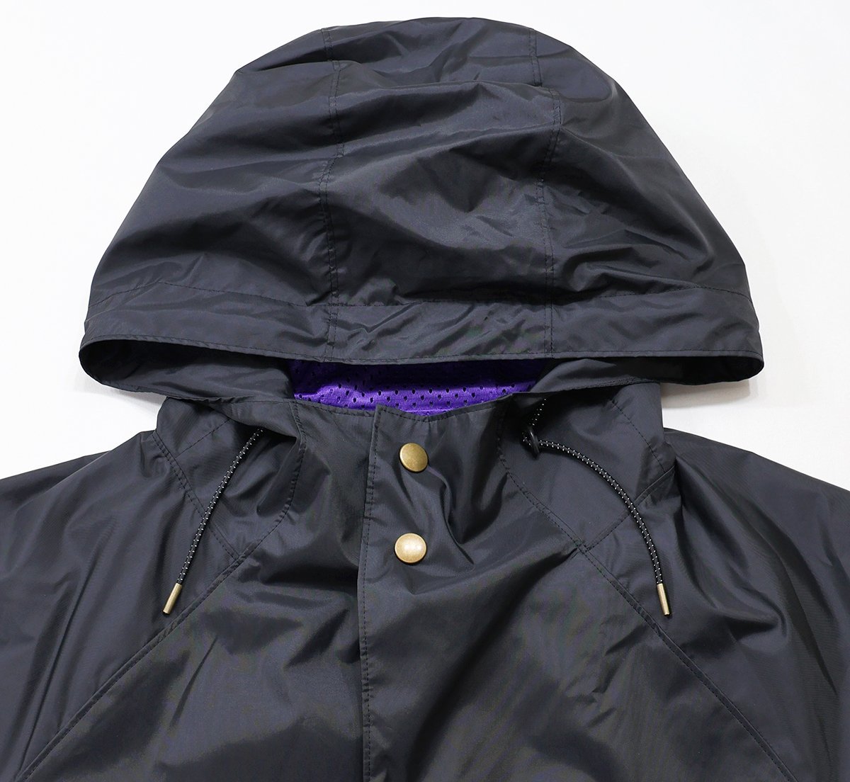 kolor (カラー) Nylon Hooded Coat / ナイロン フーデッドコート バックプリント 21WCM-C11127S 未使用品 ブラック size 2_画像5