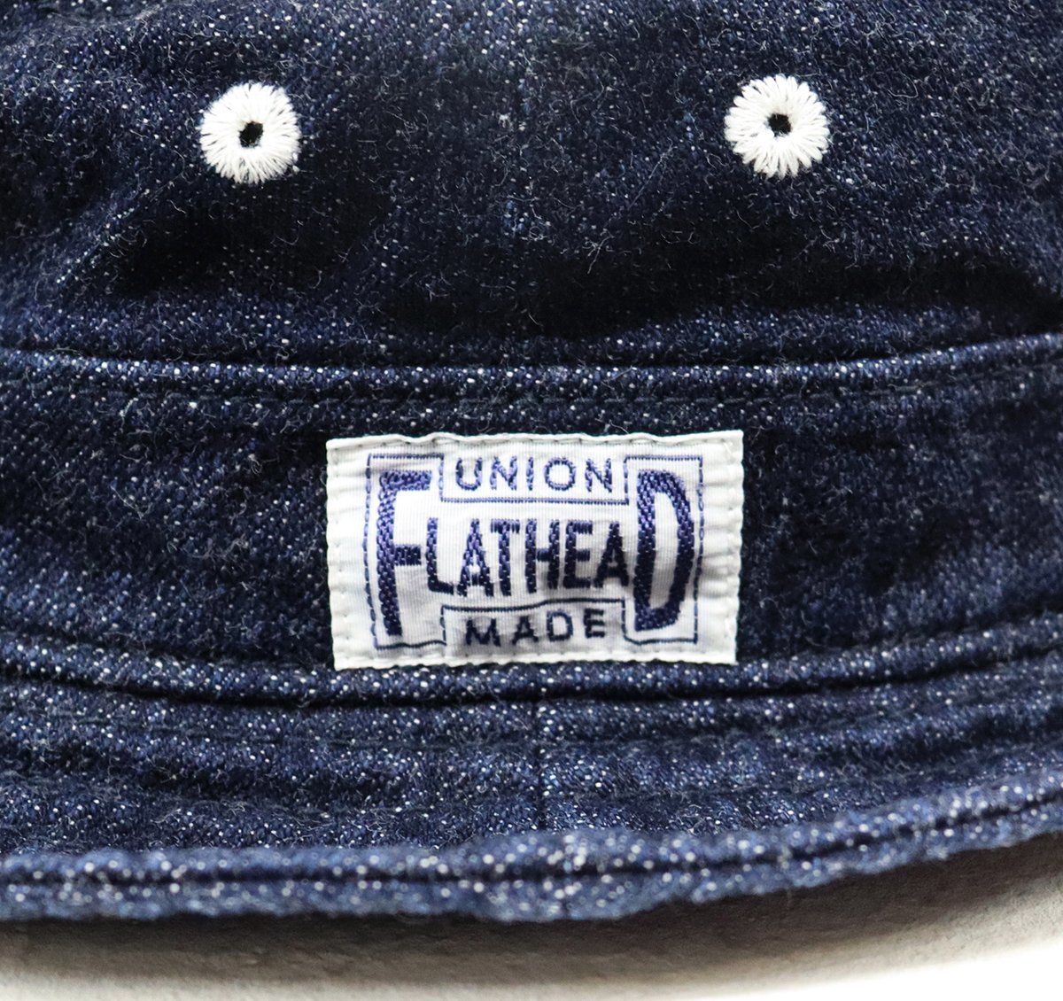 THE FLATHEAD (フラットヘッド) DENIM BUCKET HAT / 10ozデニム バケットハット FN-HH001 美品 ブルー size 3_画像6