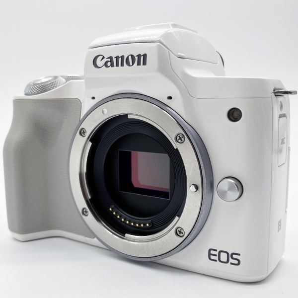 ー品販売 EOS ミラーレス一眼カメラ CANON □ほぼ新品□ Kiss ホワイト