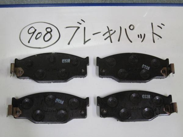 *908* brake pad 8*F Isuzu Piazza Piazza JR120 JR130 * search ISUZU PIAZZA Isuzu old car retro Showa era new goods rare that time thing 