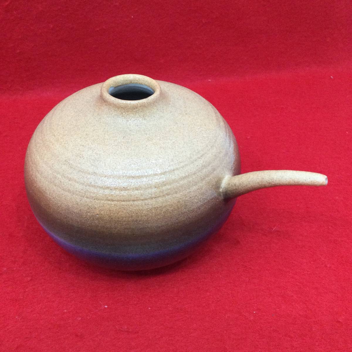 【未使用】虫明焼 水差し 茶道具 茶器 陶器 伝統工芸品 インテリア 和風 （E1078）_画像3