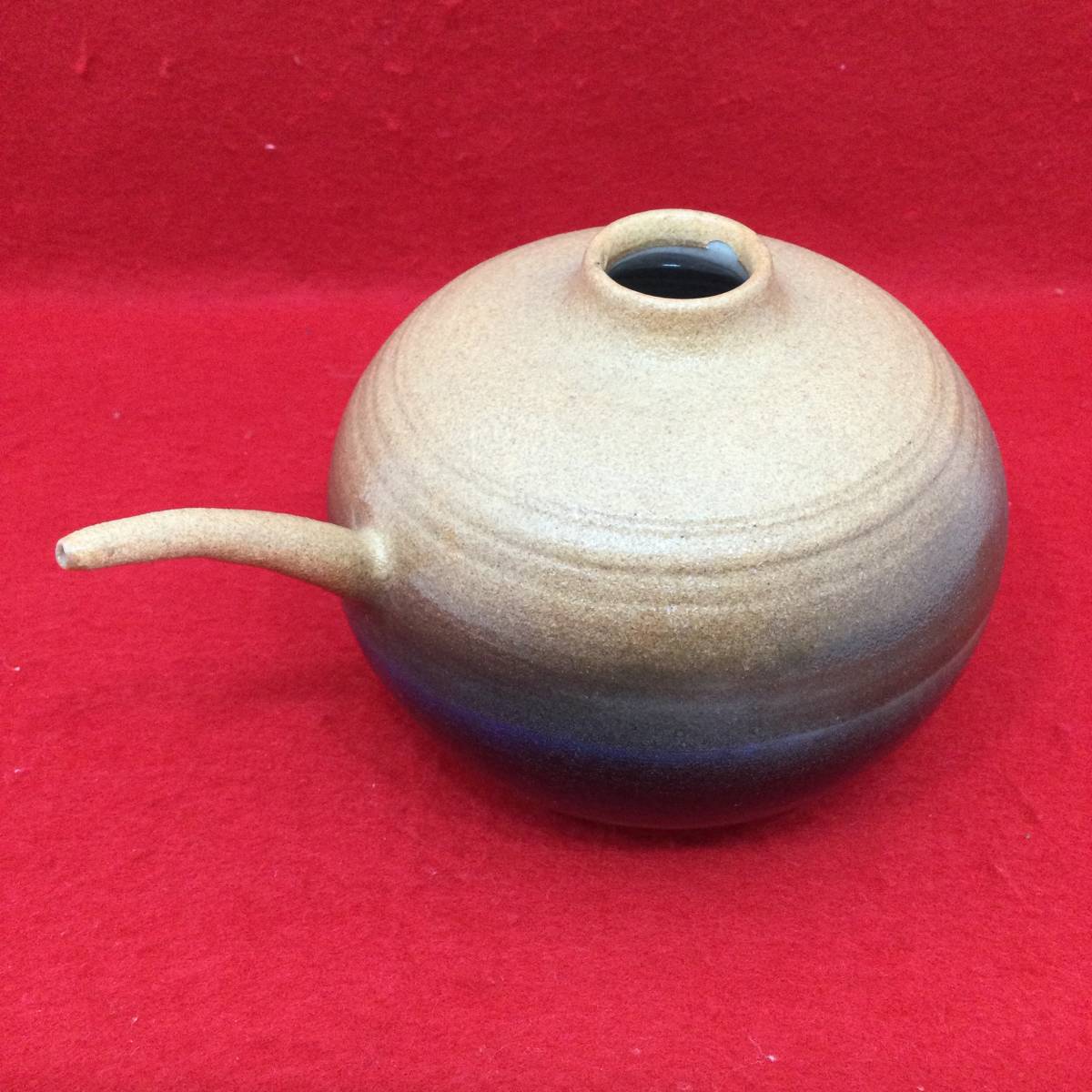 【未使用】虫明焼 水差し 茶道具 茶器 陶器 伝統工芸品 インテリア 和風 （E1078）_画像2