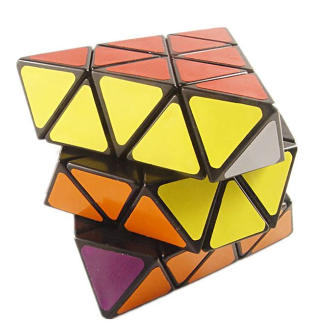 [Black]n Ran ok ta long magic. cube body puzzle black . white. lantern face turning multipurpose toy 