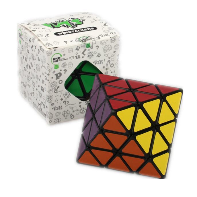 [Black]n Ran ok ta long magic. cube body puzzle black . white. lantern face turning multipurpose toy 