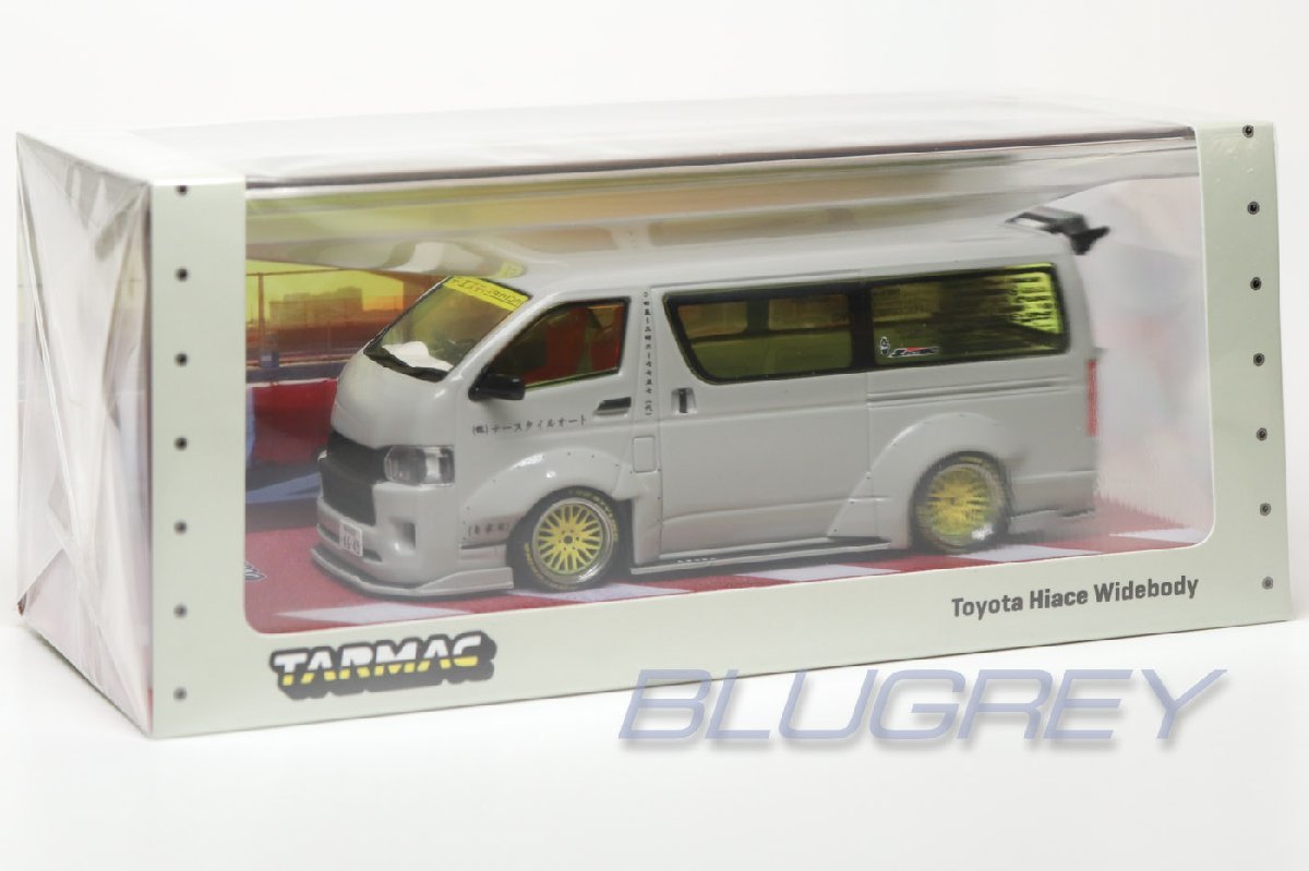 ターマックワークス 1/43 トヨタ ハイエース ワイドボディ グレー Tarmac Works Toyota Hiace Widebody T43-024-GR_画像4